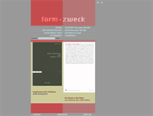 Tablet Screenshot of formundzweck.de